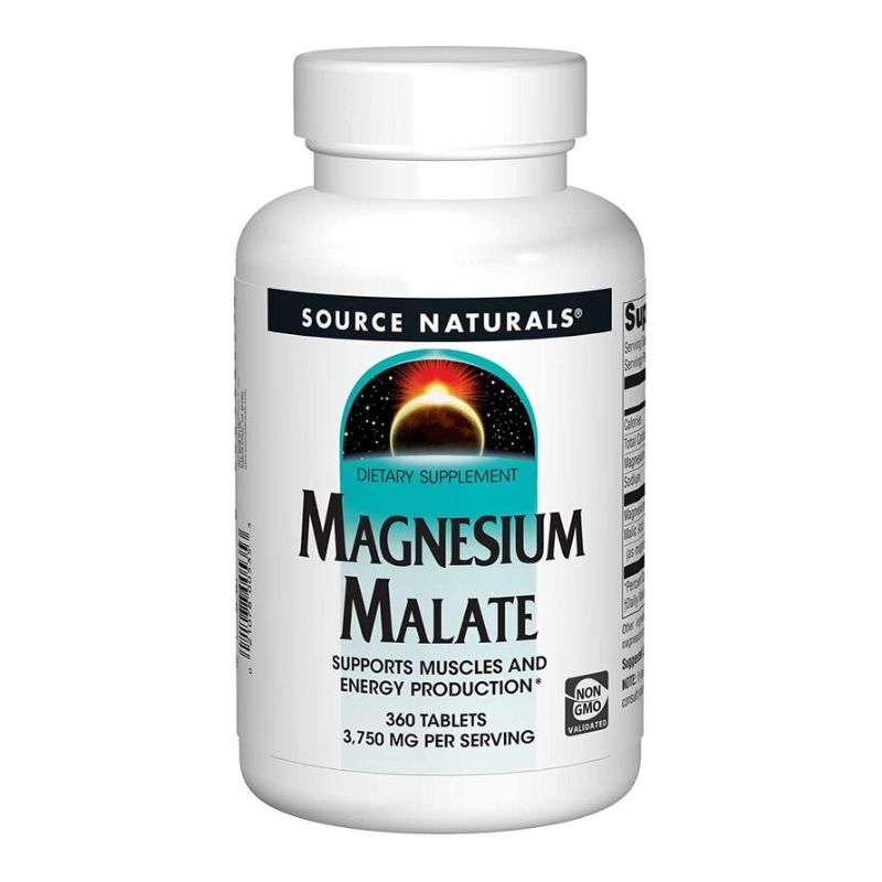 Source Naturals, Magnesium Malate (hořčík malát), 1250 mg