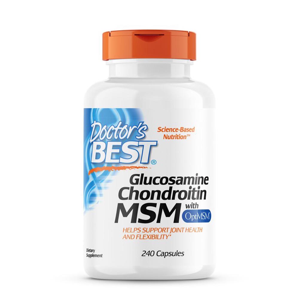Doctor's Best Glucosamine Chondroitin MSM (glukozamin + hondroitin + MSM), 240 kapsula