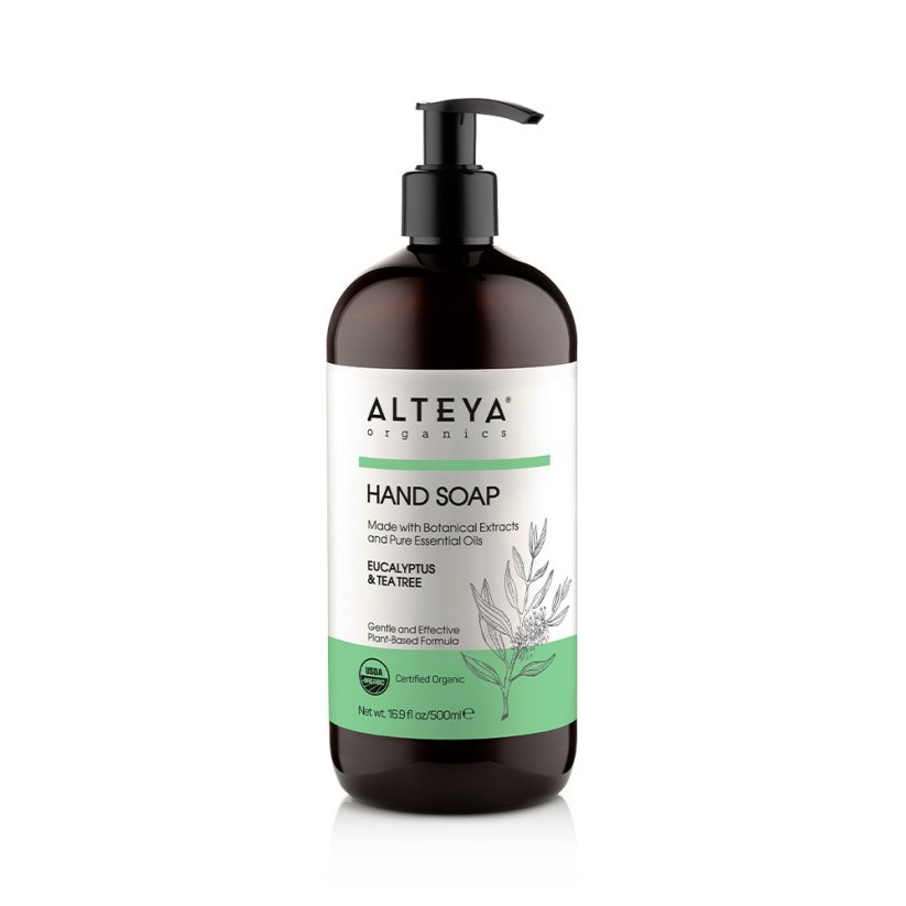 Tekuté mýdlo Eucalyptus & Tea Tree Bio Alteya Organics 500 ml