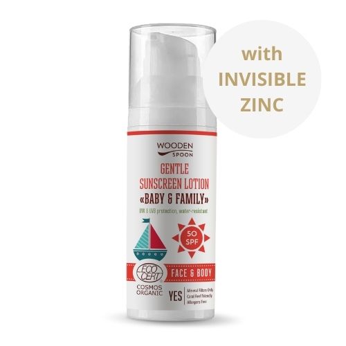 Losion za sunčanje za tijelo Baby & Family SPF 50 Wooden Spoon 50ml