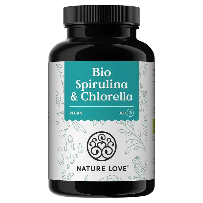 Nature Love BIO spirulina + BIO chlorella 360 tablet Vitaherbals.cz