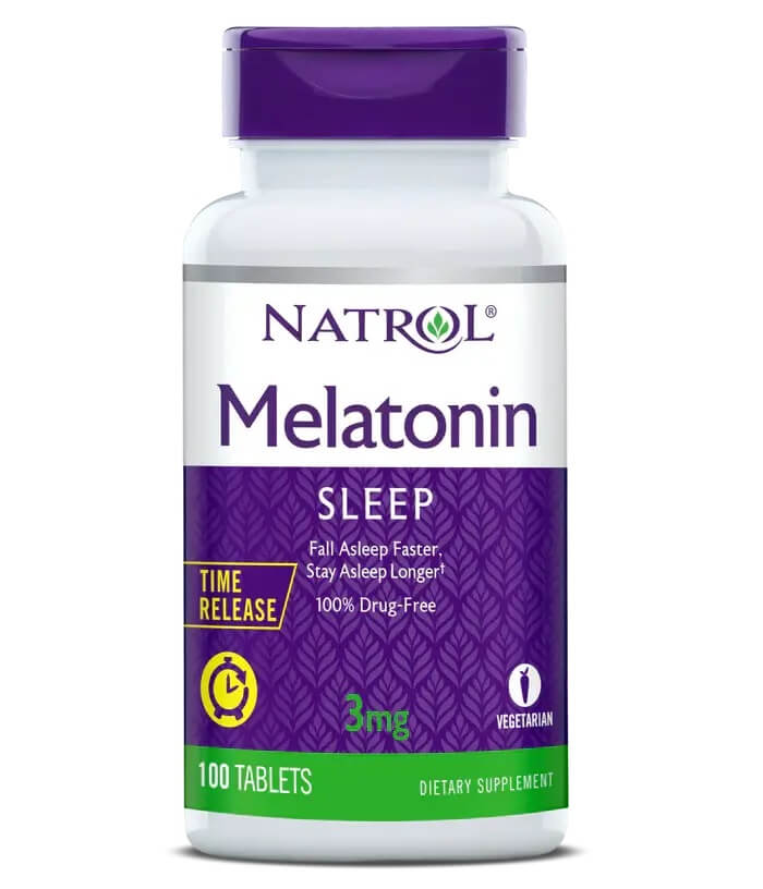 Natrol Melatonin 3 mg, postupné uvoľňovanie, 100 tabliet