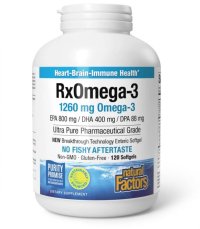 Natural Factors Rx Omega-3, 1260 mg, 120 kapslí Natural Factors Rx Omega-3, 1260 mg, 120 kapslí