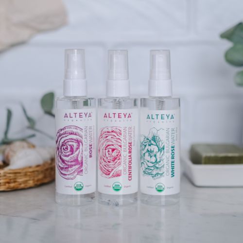 Růžová voda z bielej ruže Alteya Organics 100 ml