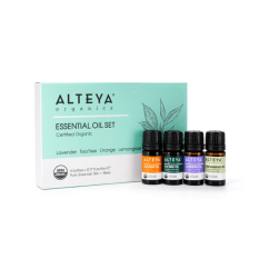 Poklon set eteričnih ulja Alteya Organics 4x5 ml