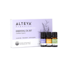 Poklon set eteričnih ulja Alteya Organics 3x5 ml