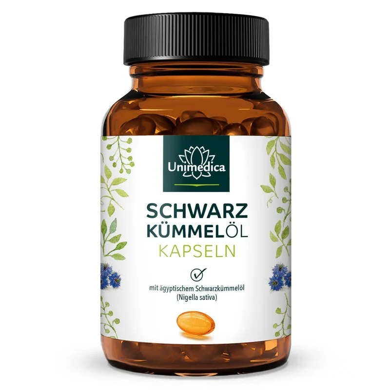 Unimedica olej z černého kmínu 3000 mg, 400 gelových kapslí