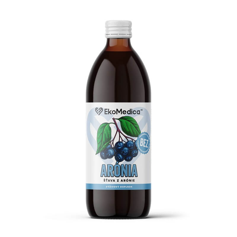 EkoMedica Arónia 100% prírodná šťava, 500 ml