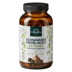 Unimedica Fermentirani crni češnjak 600 mg, 180 kapsula