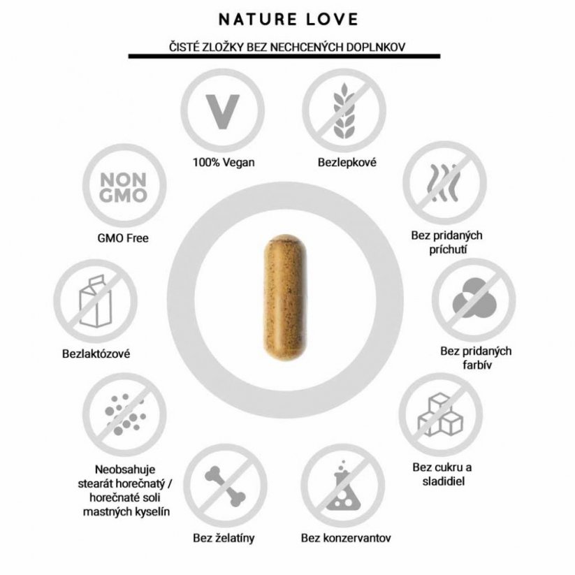 Nature Love extrakt z kurkumy 45 kapsúl