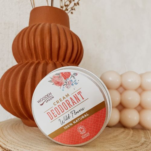 Prírodný krémový deodorant Wild flowers WoodenSpoon 60 ml