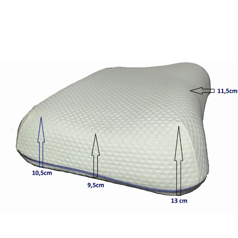 Dream-Cloud Premium Butterfly Optima anatomski jastuk od BIO memorijske pjene protiv apneje i hrkanja M/L visine 