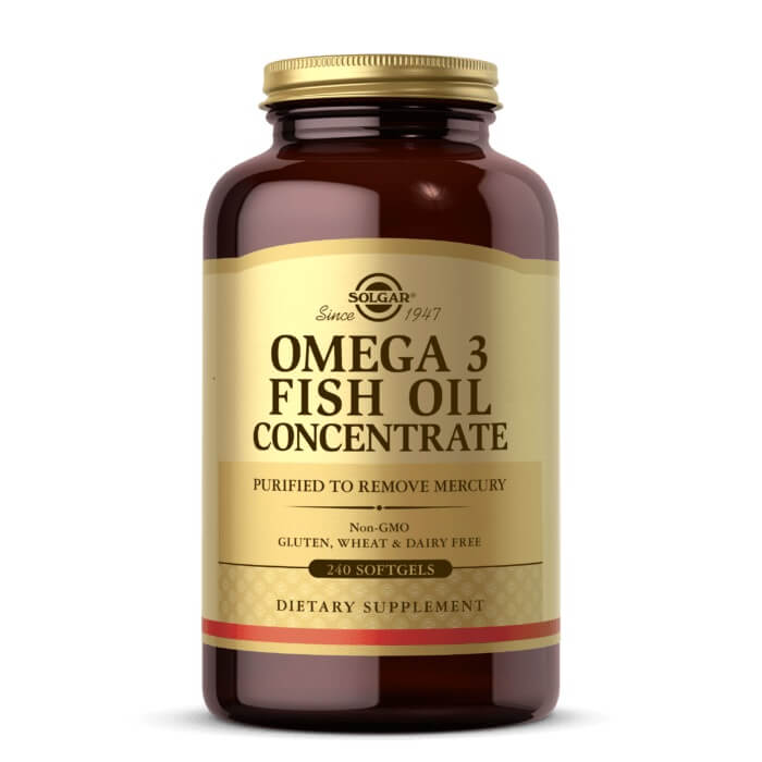 Solgar Omega 3, koncentrát rybieho oleja, 240 kapsúl