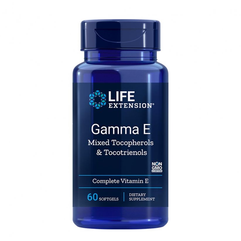 Life Extension Gamma E s tokoferolmi a tokotrienolmi 60 kapsúl