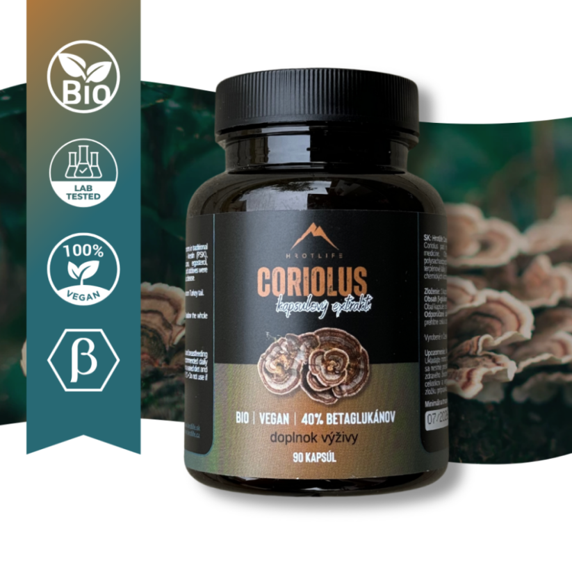 Hrotlife Bio Coriolus 90 kapsúl