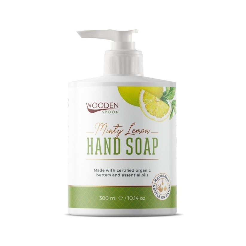 Tekuté mýdlo máta a citron WoodenSpoon 300 ml