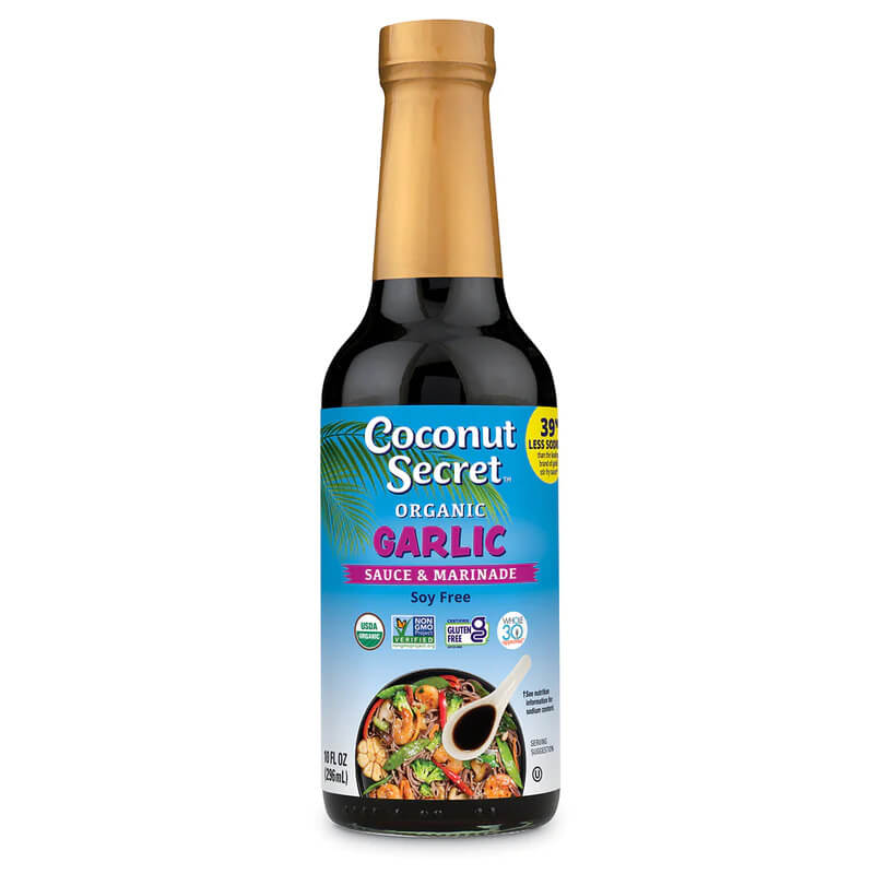 Coconut Secret, Garlic Sauce & Marinade, cesnaková omáčka a marináda 296 ml