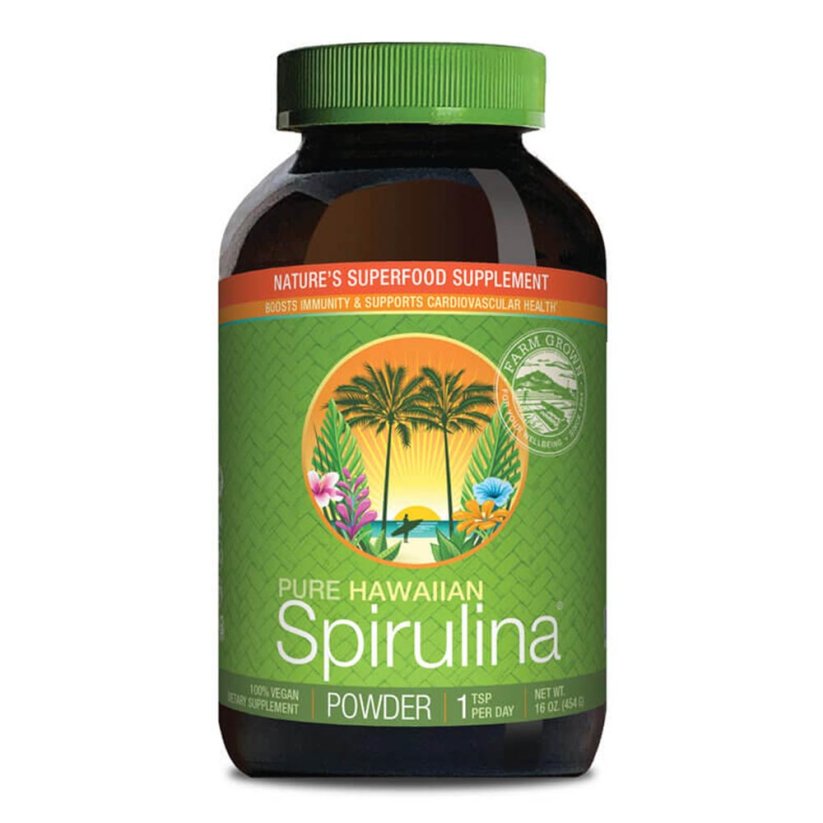 Nutrex Hawaii, Pure Hawaiian Spirulina Pacifika® prášok 454g