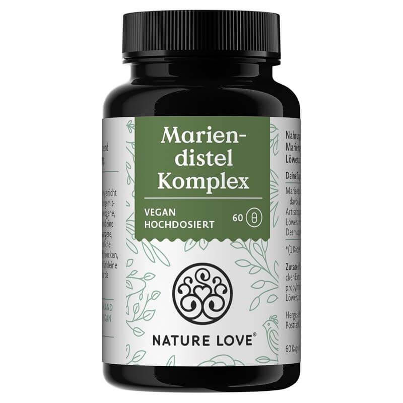 Nature Love Ostropestřec mariánský + Artyčok extrakt komplex bylin 60 kapslí