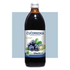 EkoMedica Čučoriedka 100% prírodná šťava, 500 ml
