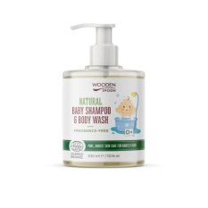 Dječji gel za tuširanje i šampon za kosu 2u1 bez parfema Wooden Spoon 300ml