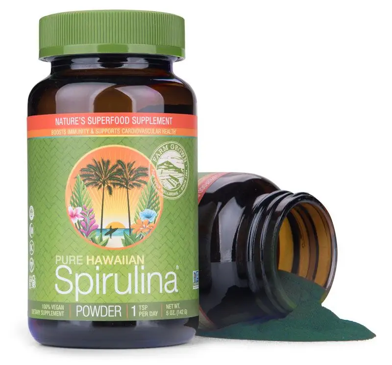 Nutrex Hawaii, Havajská spirulina prášek 142g otevřený obal