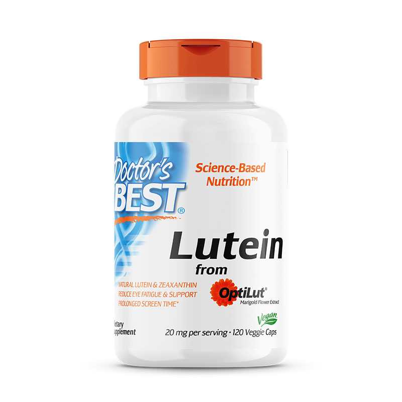 Doctor's Best Lutein s OptiLut 20 mg & Zeaxantin zdraví očí 120 kapslí
