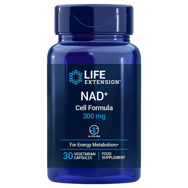 Life Extension NAD+ Cell Formula, Nicotinamide riboside, NIAGEN® 300 mg, 30 kapsúl