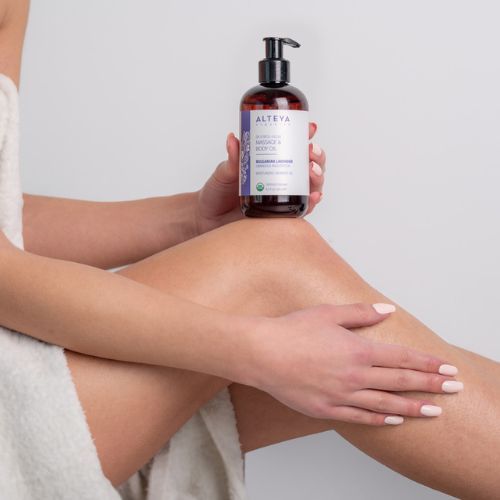 Masážní tělový olej relaxační z levandule Alteya Organics 250 ml