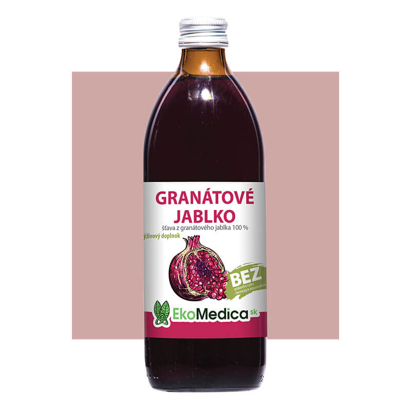 EkoMedica Granátové jablko 100% prírodná šťava, 500 ml