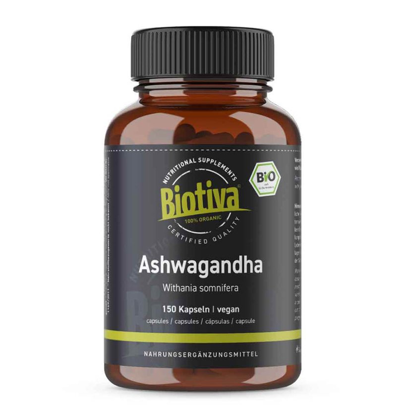 Biotiva Bio Ashwagandha 150 kapslí