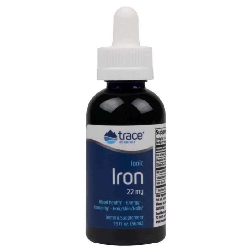 Trace Minerals Research Ionic Iron iontové železo 22 mg, 56ml