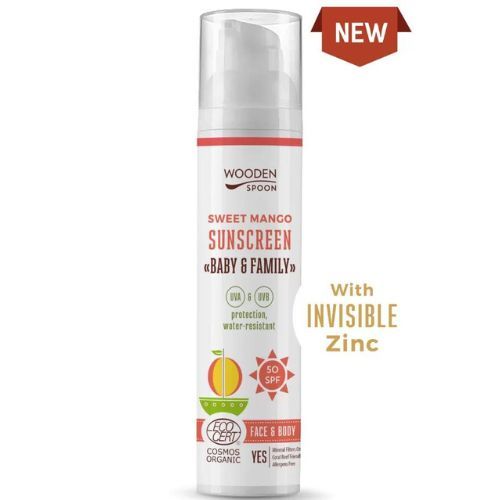Losion za sunčanje tijela Mango Baby & Family SPF50 Wooden Spoon 100 ml