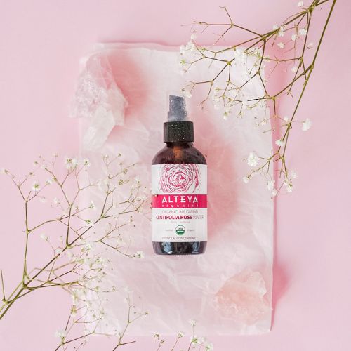 Organska ružina voda od ruže (Rosa Centifolia) Alteya Organics čaša 120 ml