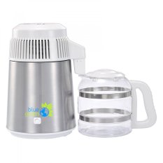 blue green Water Pro destilator vode od nehrđajućeg čelika s bijelim staklenim vrčem blue green Water Pro destilator vode od nehrđajućeg čelika s bijelim staklenim vrčem