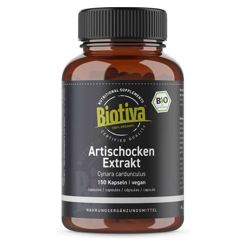 Biotiva Bio extrakt z Artičoky 150 kapsúl