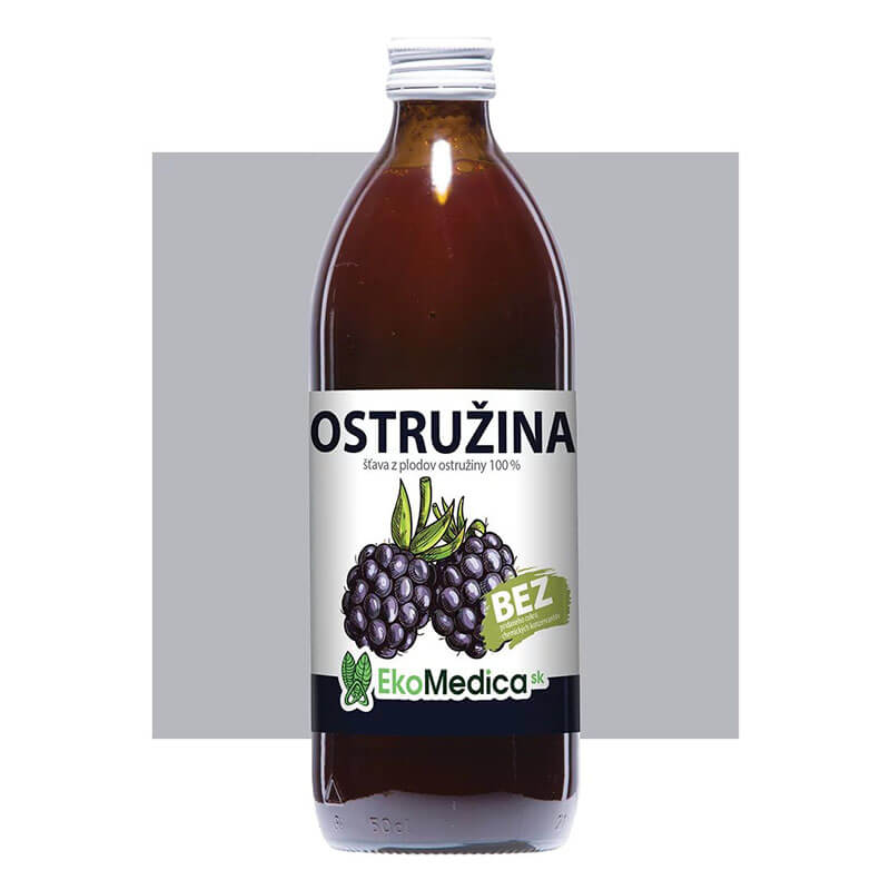 EkoMedica  Ostružina 100% prírodná šťava, 500 ml