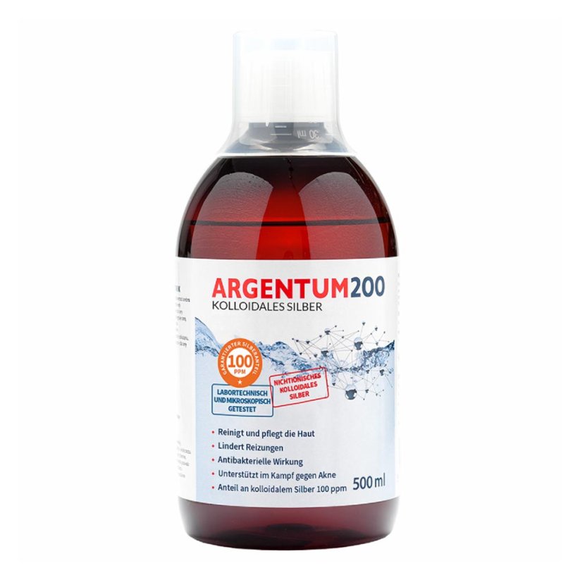 Aura Herbals koloidné striebro 100 ppm Argentum200® 500ml