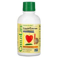 ChildLife Essentials, tekutý vápník s hořčíkem, přírodní pomeranč, 473 ml ChildLife Essentials, tekutý vápník s hořčíkem, přírodní pomeranč, 473 ml