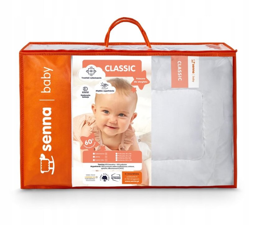 Senna Baby dječji poplun i jastuk CLASSIC 100x135