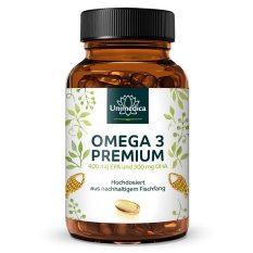 Unimedica Premium Omega-3 Rybí olej, 750 mg, 120 softgel kapslí