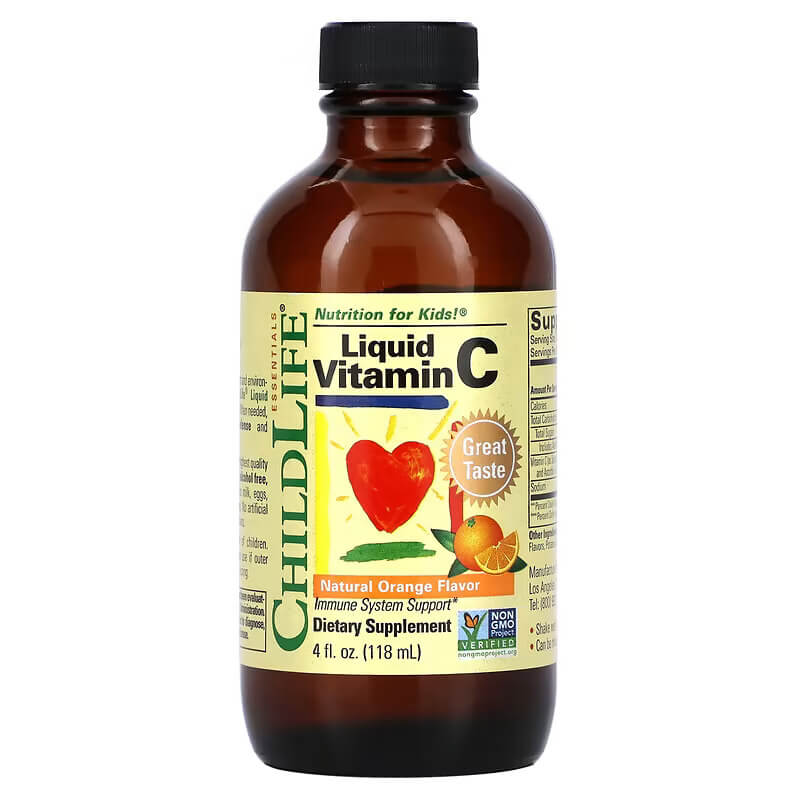 ChildLife Essentials, tekući vitamin C, prirodna naranča, 118 ml