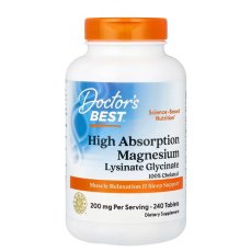 Doctor's Best Magnezij visoke apsorpcije, 240 tableta