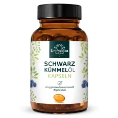 Unimedica olej z černého kmínu 3000 mg, 400 gelových kapslí Unimedica olej z černého kmínu 3000 mg, 400 gelových kapslí
