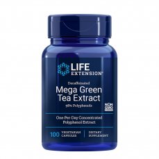 Life Extension Mega Green Tea Extract bez kofeínu, 100 kapsúl