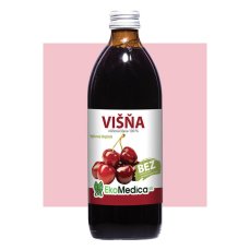 EkoMedica Višňa 100% prírodná šťava, 500 ml
