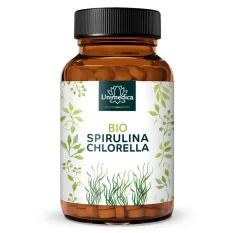 Unimedica BIO spirulina + BIO chlorella 3000 mg, 500 tabliet