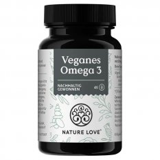 Nature Love Veganské Omega 3 olej z řas, 45 kapslí