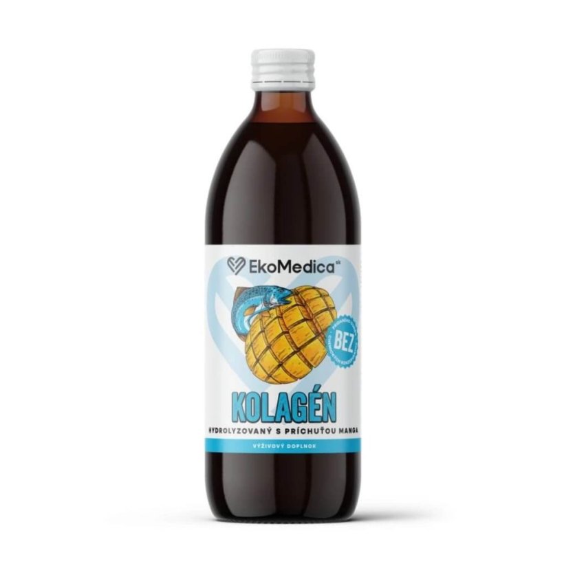 EkoMedica Kolagen s příchutí manga 500 ml
