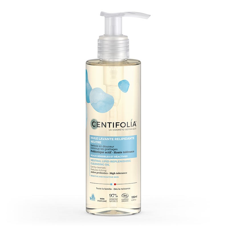 Neutrálny sprchový olej na doplnenie lipidov Centifolia 195 ml